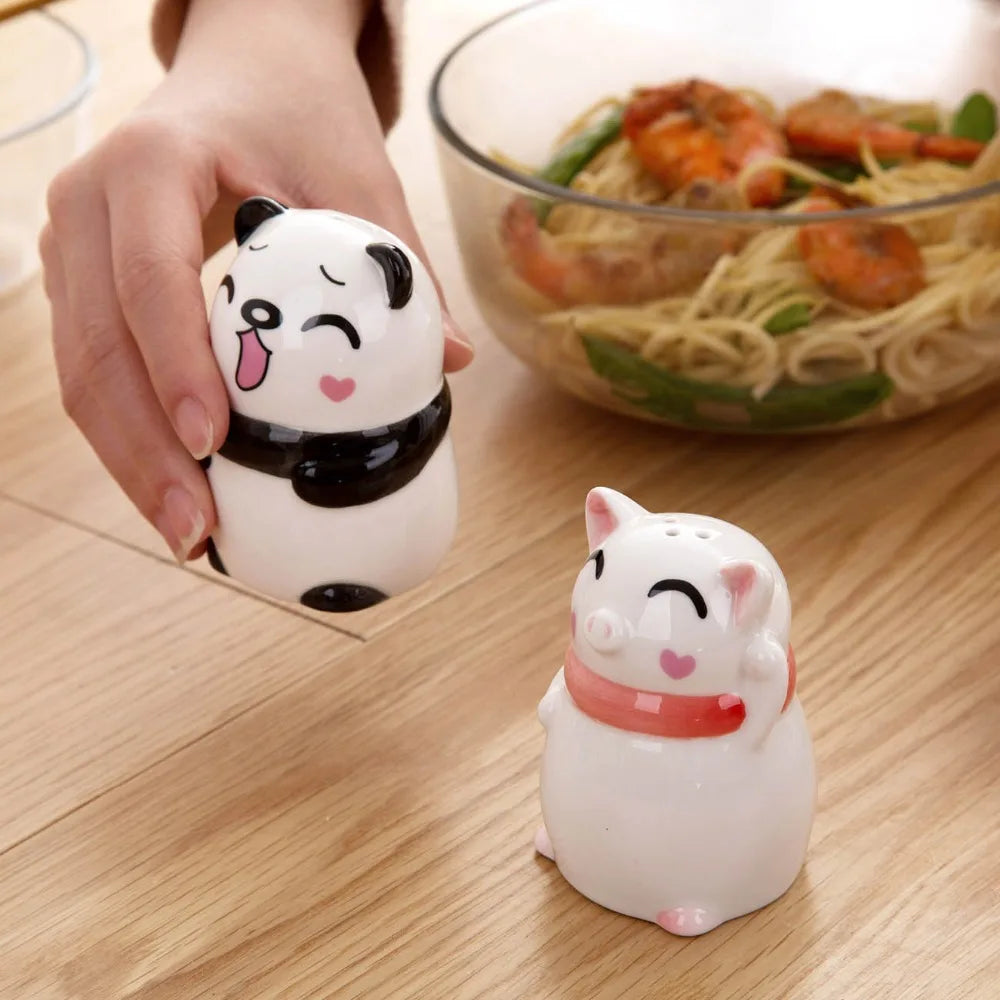 Cute Animals Ceramic Salt And Pepper Shakers