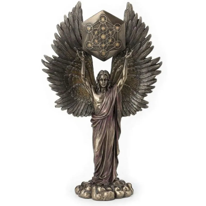 Bronzed Seraphim Resin Statue