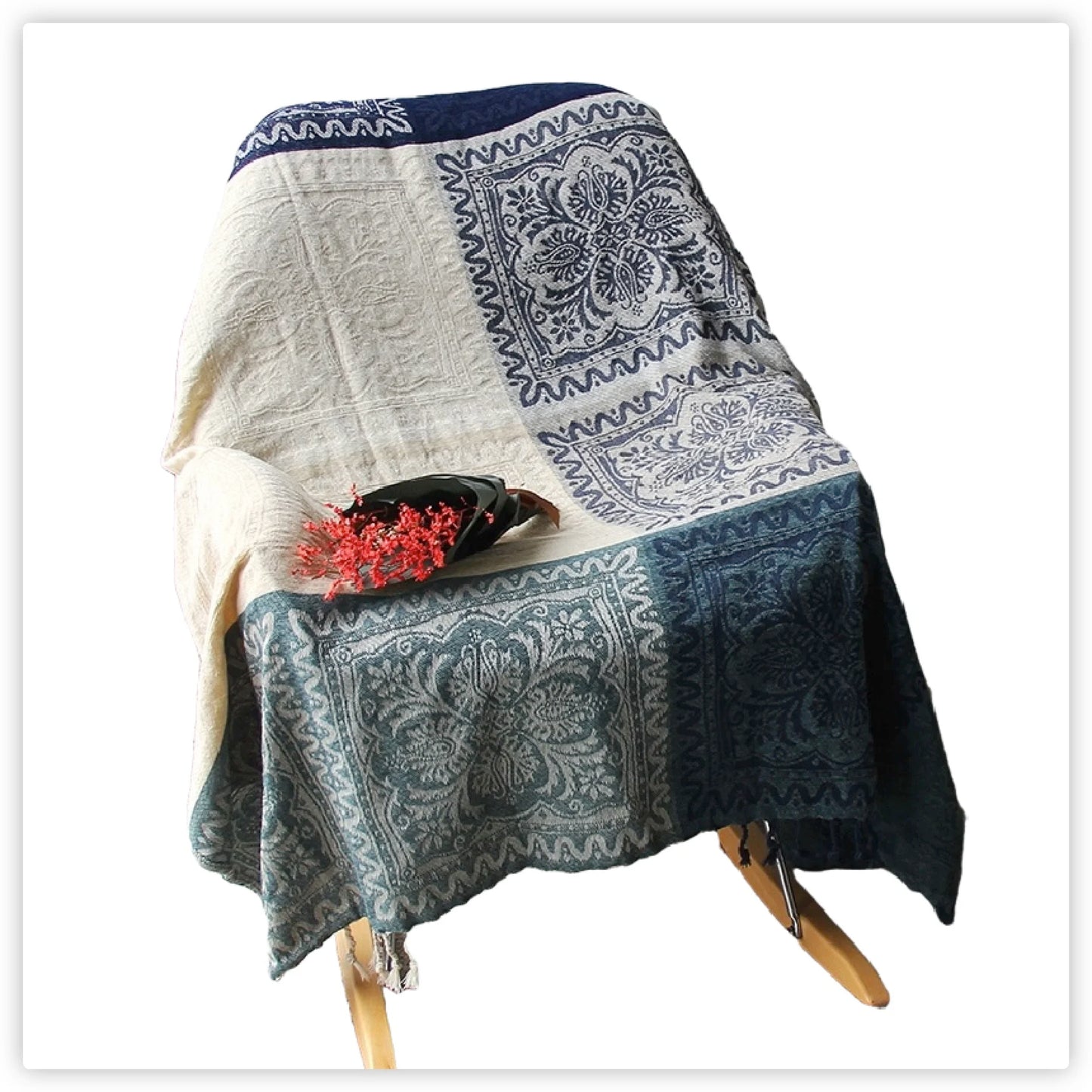 Nepalese Style Plaid Throw Blankets