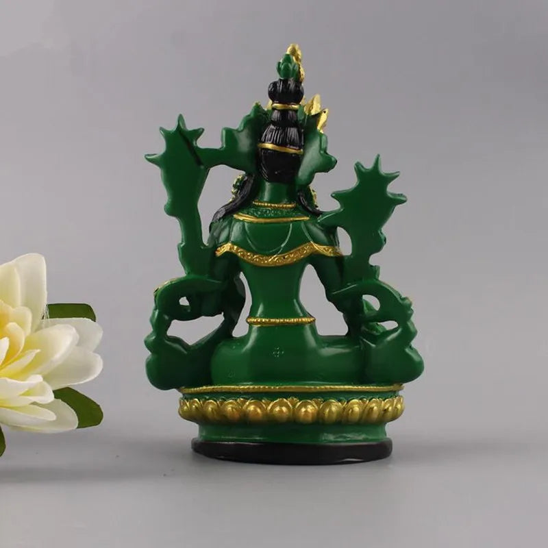 Green Colored Ma Tara Figurine