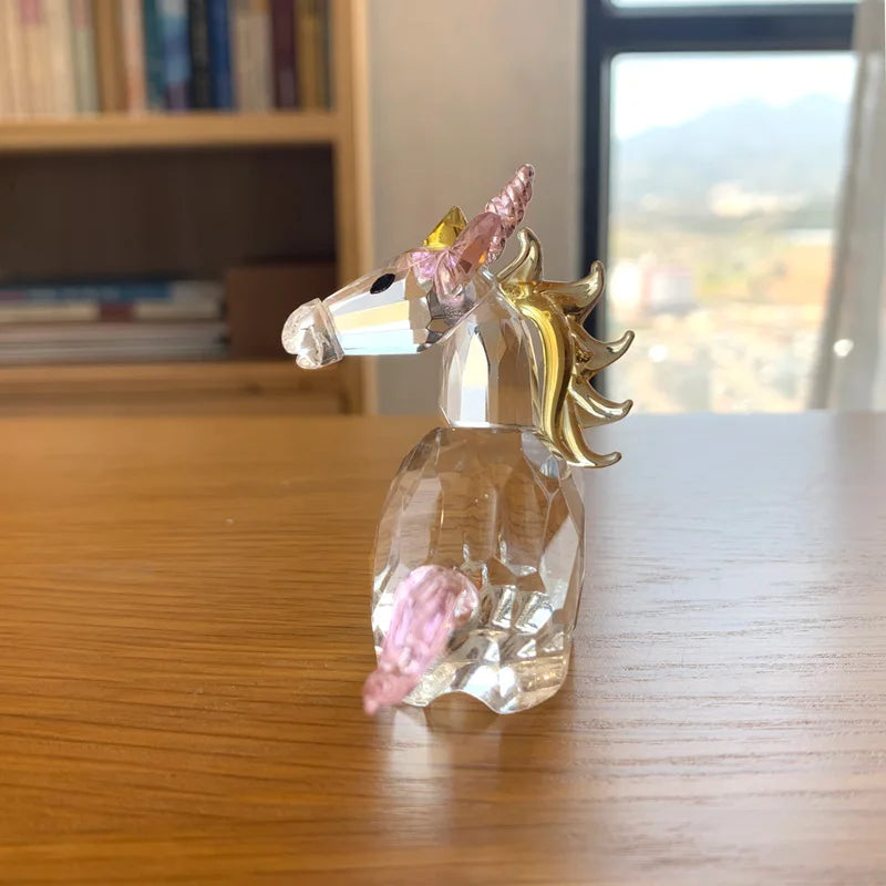 Crystal Unicorn Paperweight