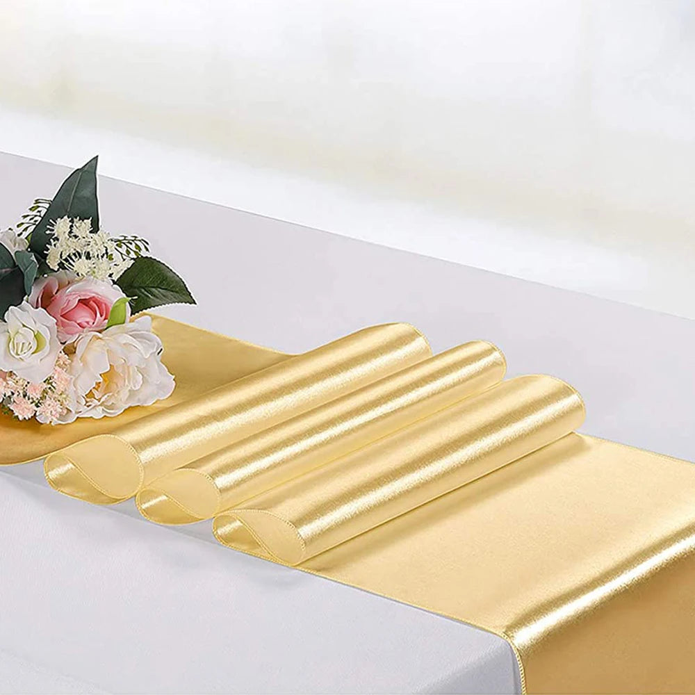 Gold Satin Table Runner