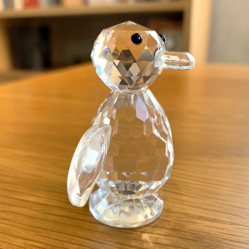 Cute Penguin Figurine in Crystal