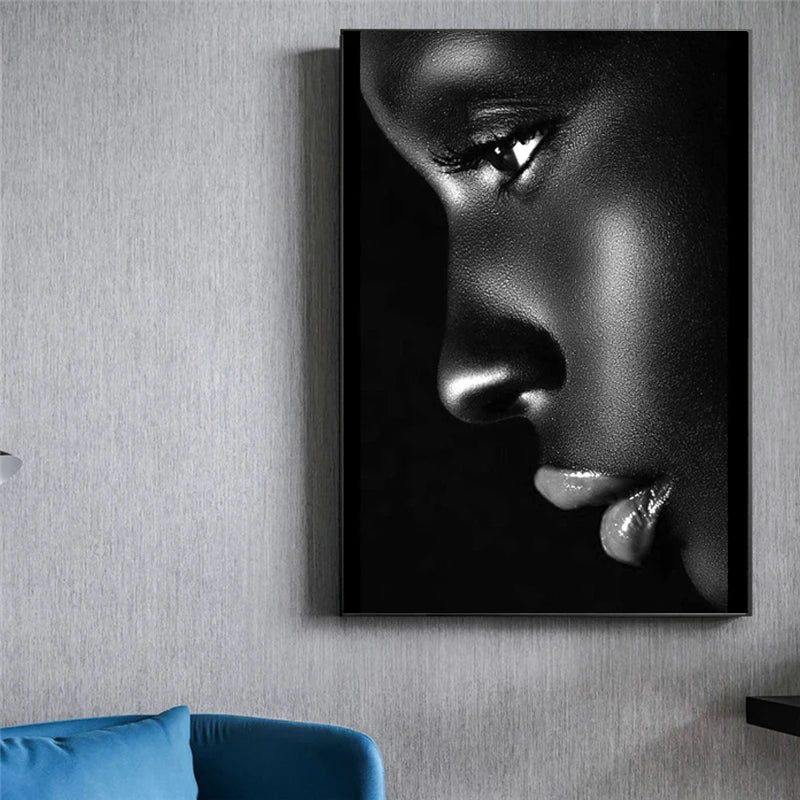 Black Woman Oil Painting Poster