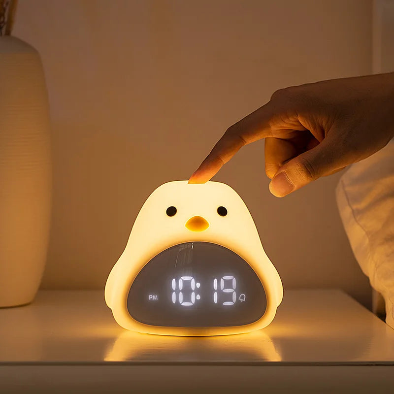 Cute Bird Night Light Alarm Clock for Kids