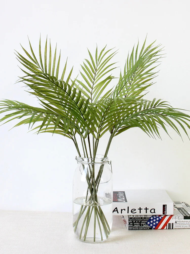 Plastic Artificial Palm Leaf Plants