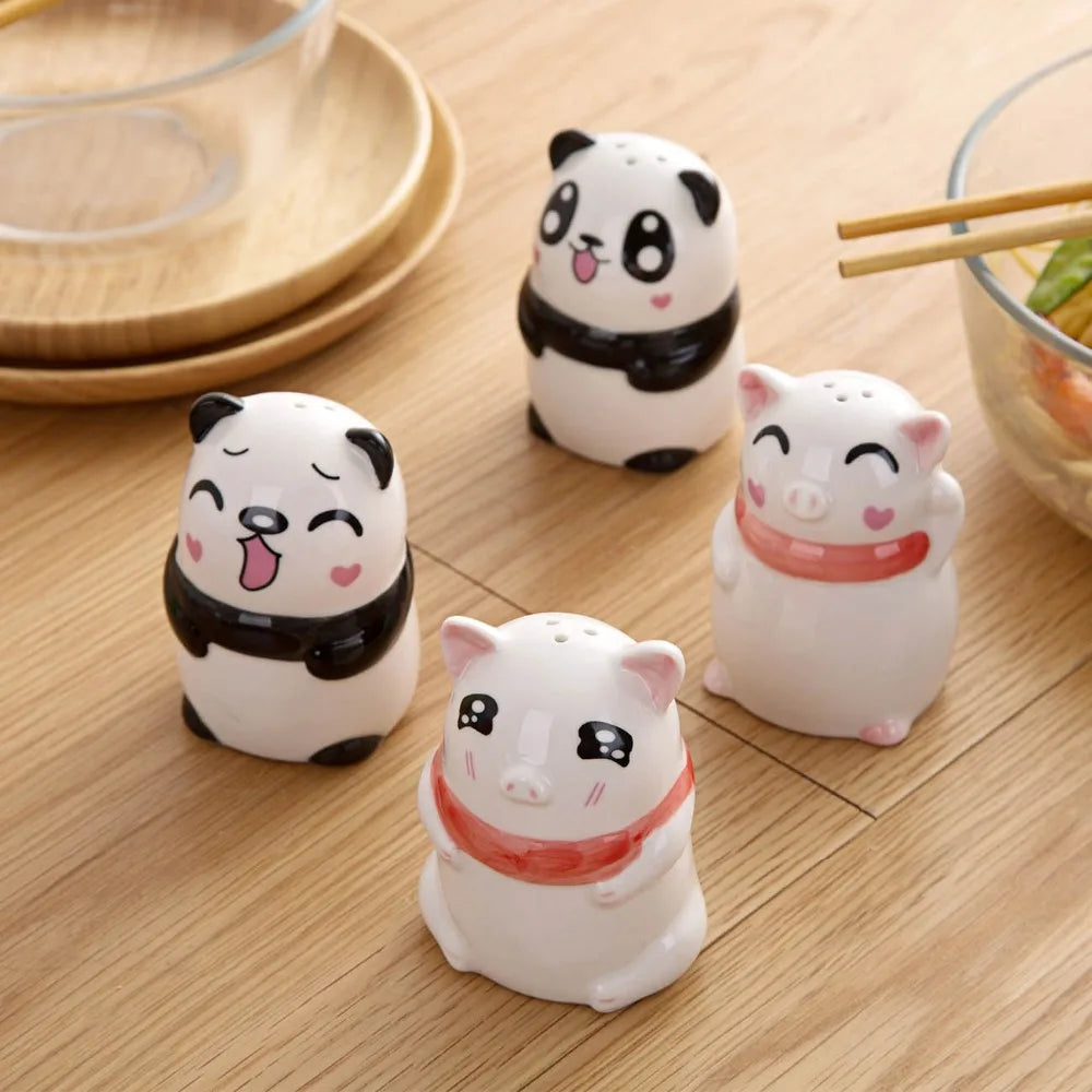 Cute Animals Ceramic Salt And Pepper Shakers