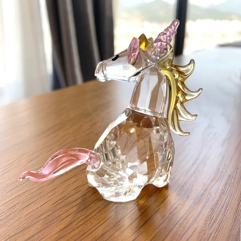 Crystal Unicorn Paperweight