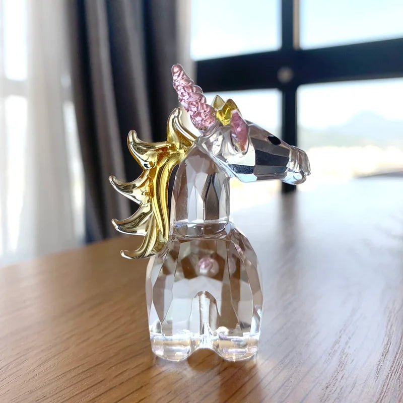 Crystal Unicorn Paperweight