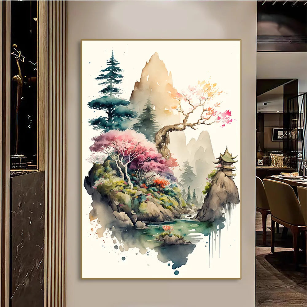 Japanese Style Landscape Wall Art