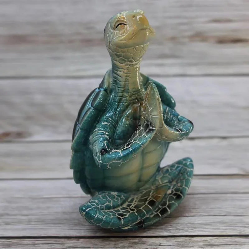 Cute Meditating Sea Turtle Figurine