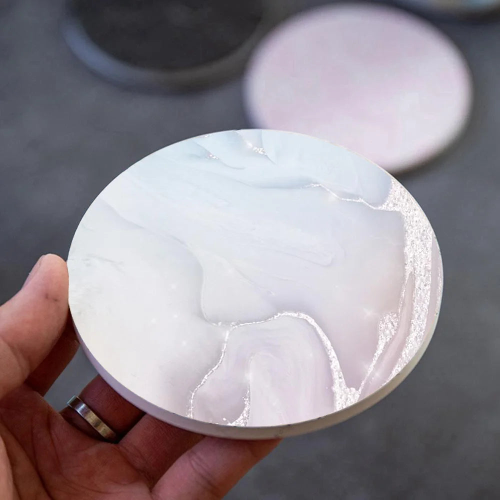 Marble Style Ceramic Coaster