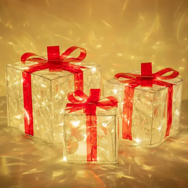 3-Piece Christmas Gift Decorations