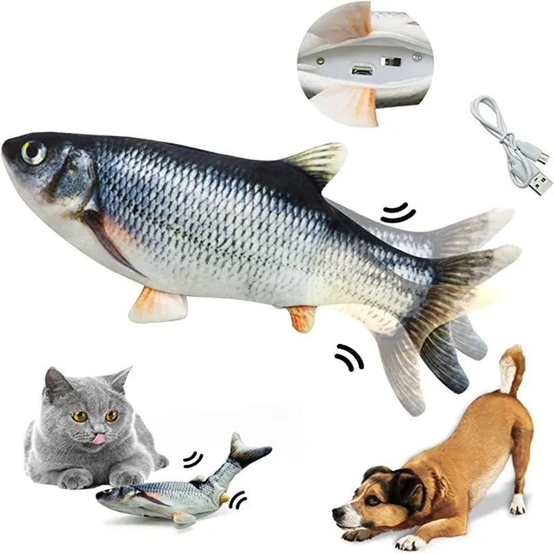 Interactive Electric Floppy Fish Cat Toy