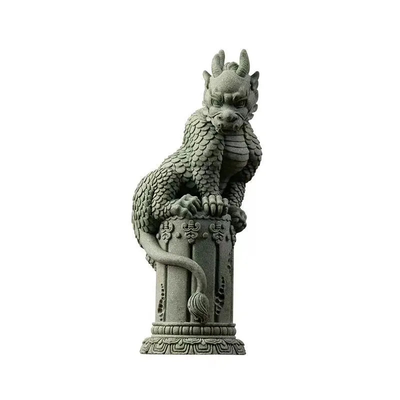 Dragon Pillar Decorative Statue