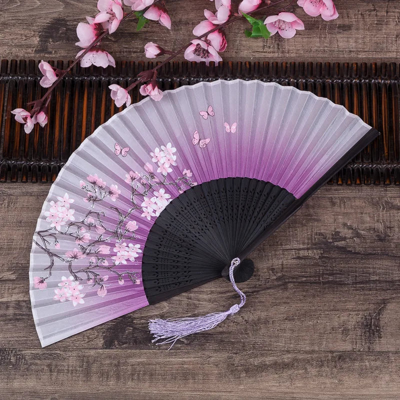 Cherry Blossom Japanese Hand Fan