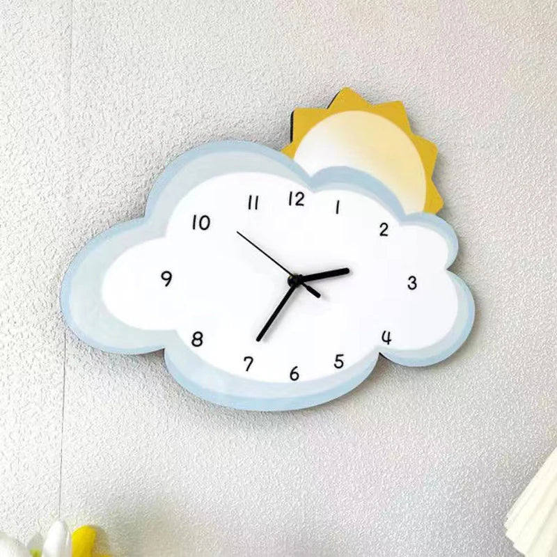 Cloud Cartoon Design Wall Clock