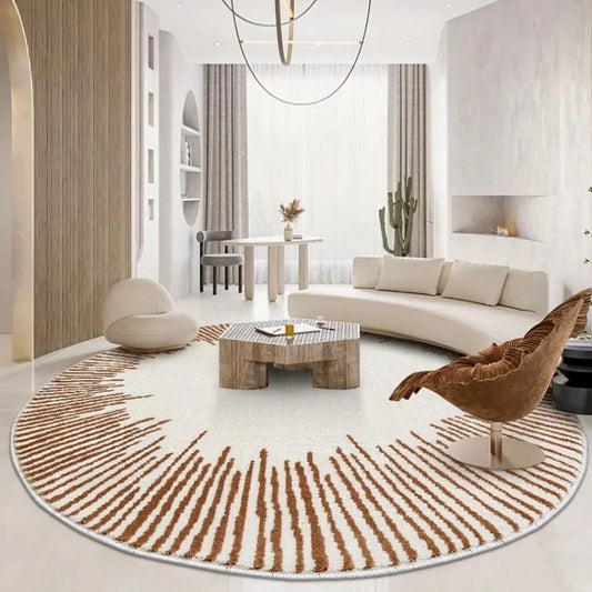 Modern Round Fluffy Carpets for Living Room
