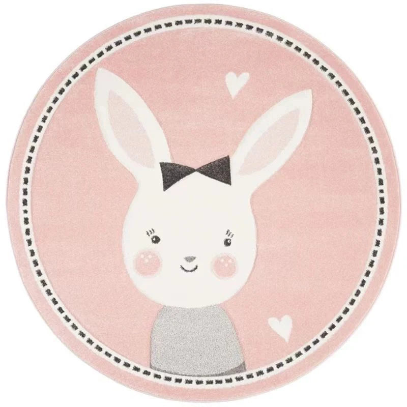 Round Cartoon Carpets for Kids