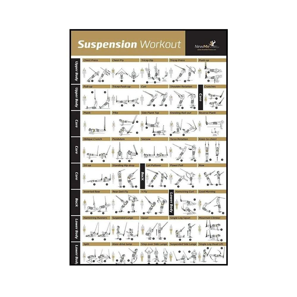 Yoga & Workout Action Pose Canvas Poster