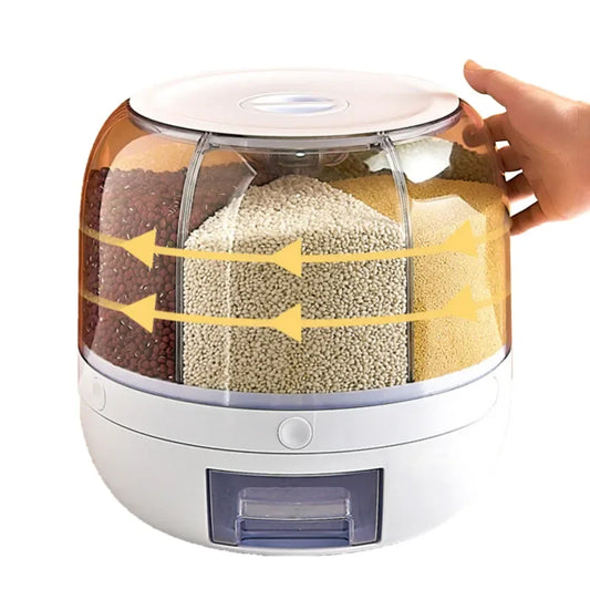 6 kgs Rotatable 360 Degree Rice and Grains Dispenser