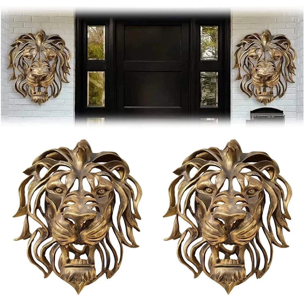 Large Lion Head Wall Hanging