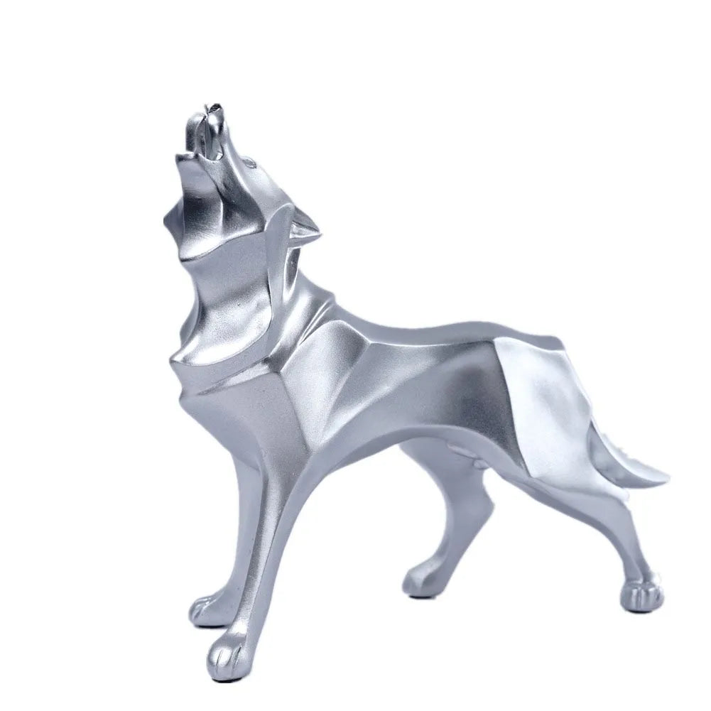 Abstract Wolf Statue