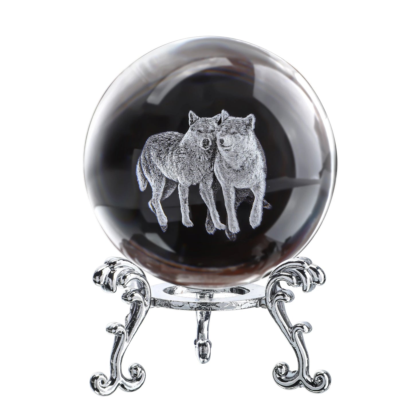 Elegant Wolf Crystal Ball