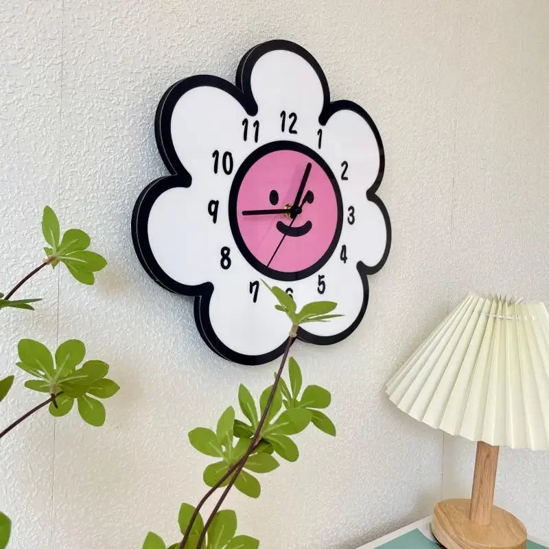 Sun Flower Creative Cartoon Wall Clock