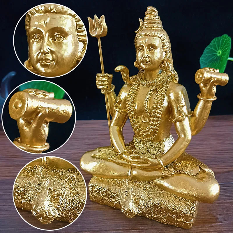 Golden Shiva Statue