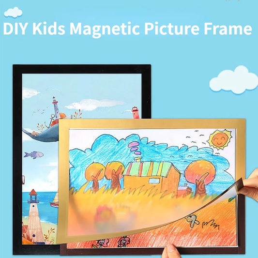 DIY Magnetic Picture Frame for Children