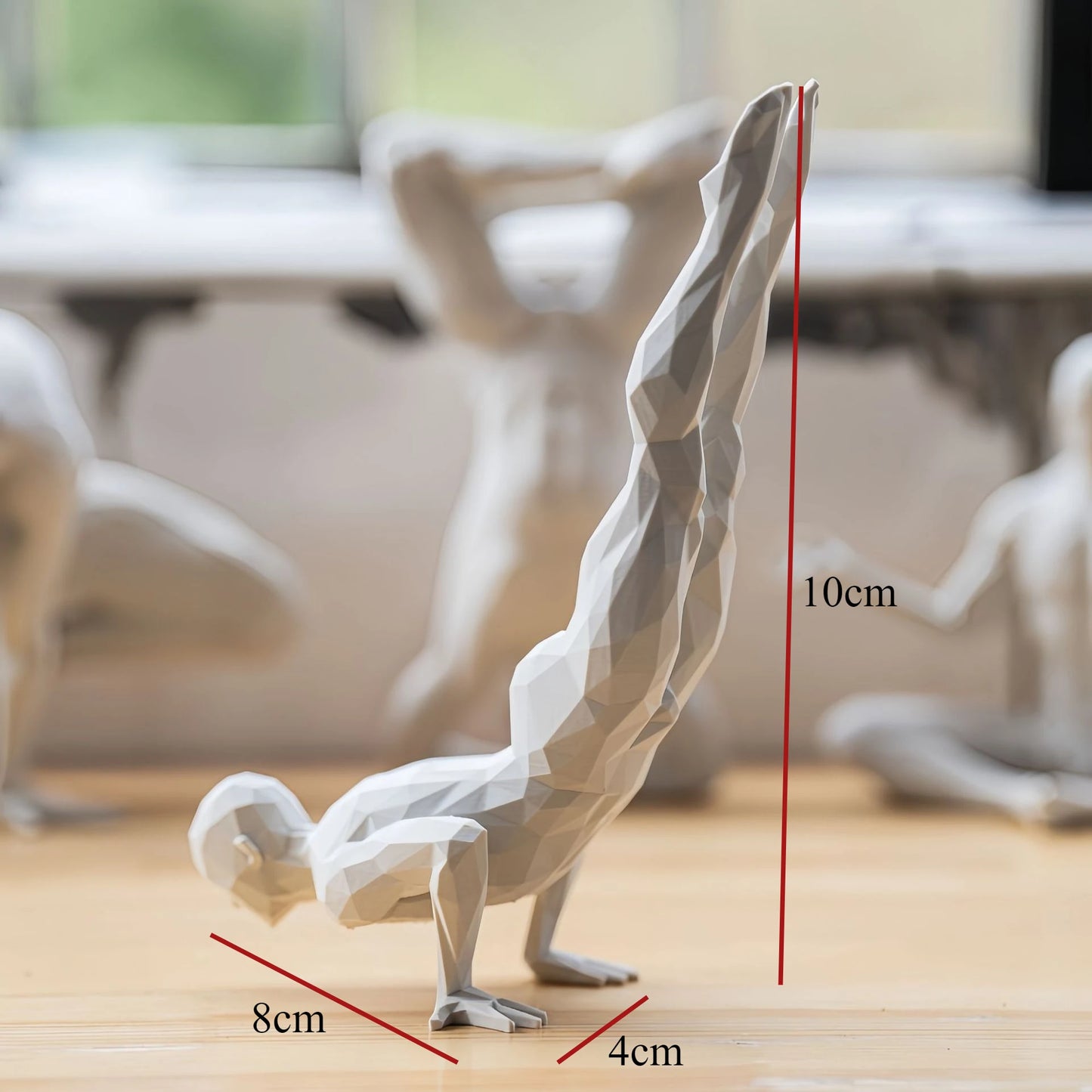 3D Printed Yoga Figurine – Minimalist Spiritual Home Decor