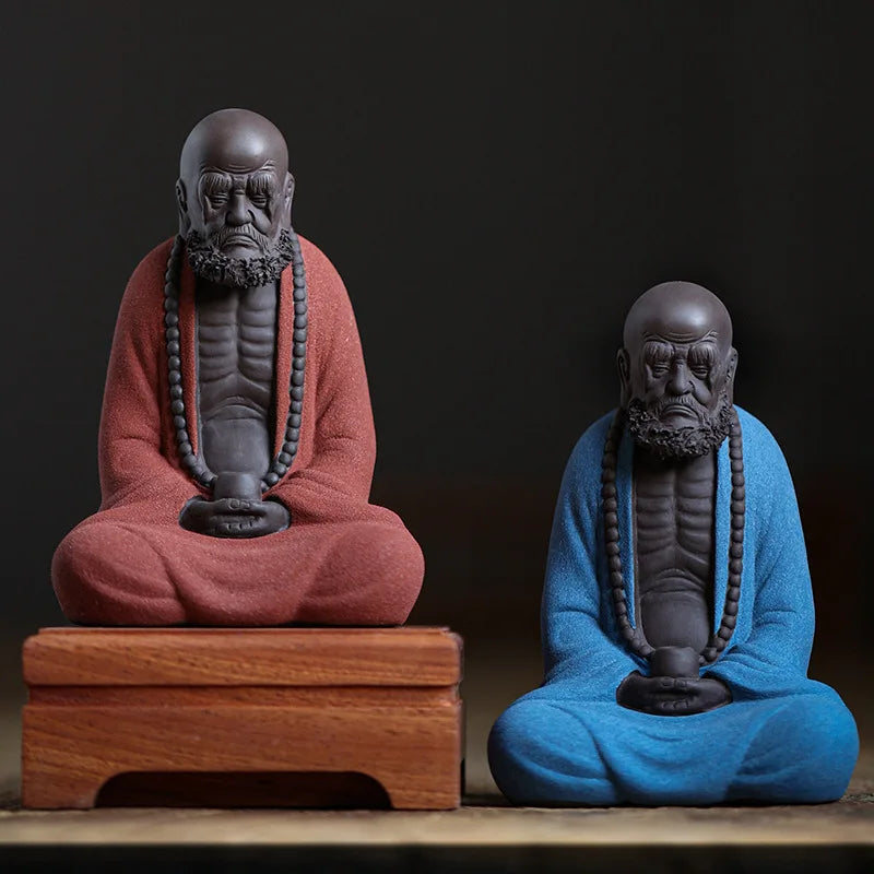 Master of Zen Bodhidharma Statue (Multi-colored)