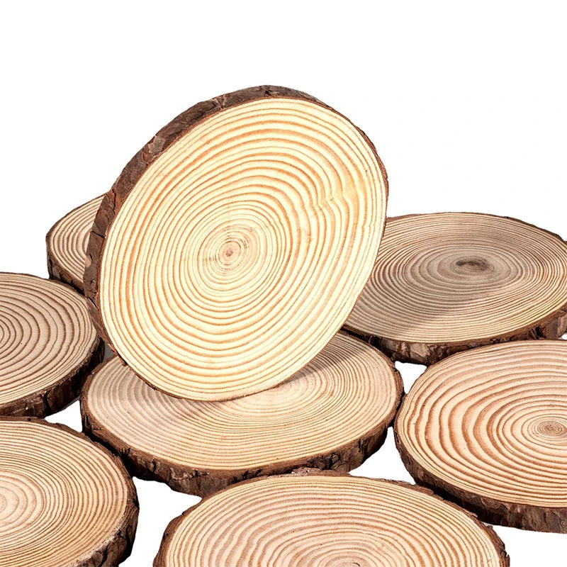 Natural Round Wooden Slice Cup Mat