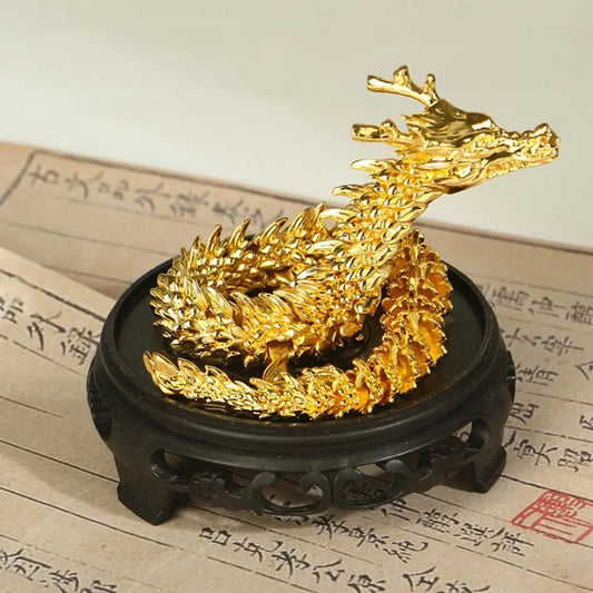 Flexible Copper Dragon Sculpture