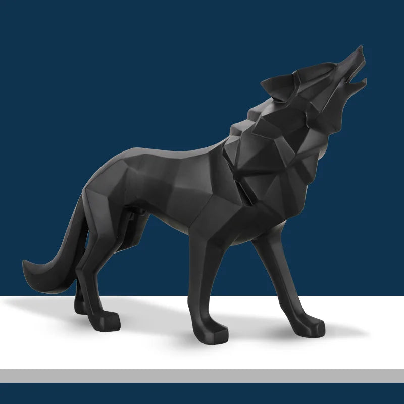 Polyresin Wolf Figurine