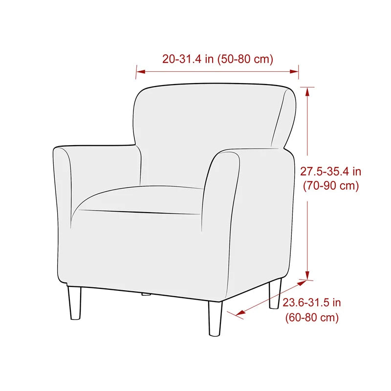 Nordic Style Armchair Cover