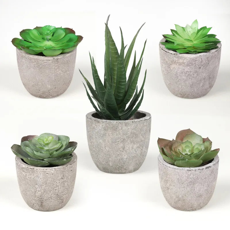 Mini Artificial Aloe Plants