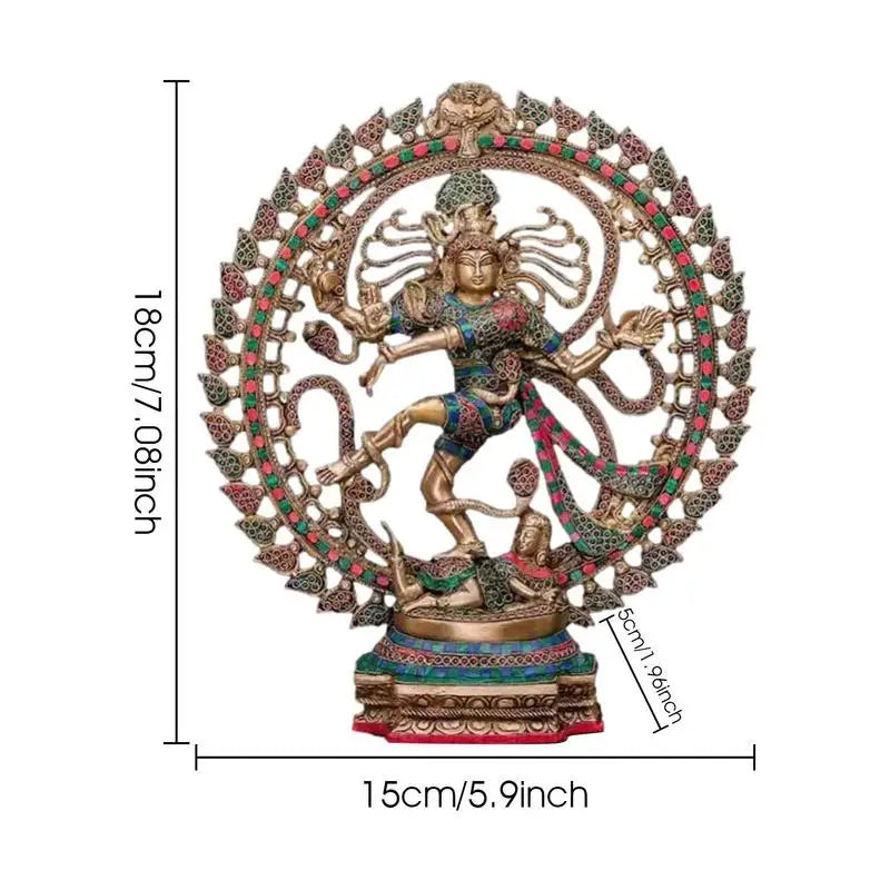 Golden Shiva Plastic Statue