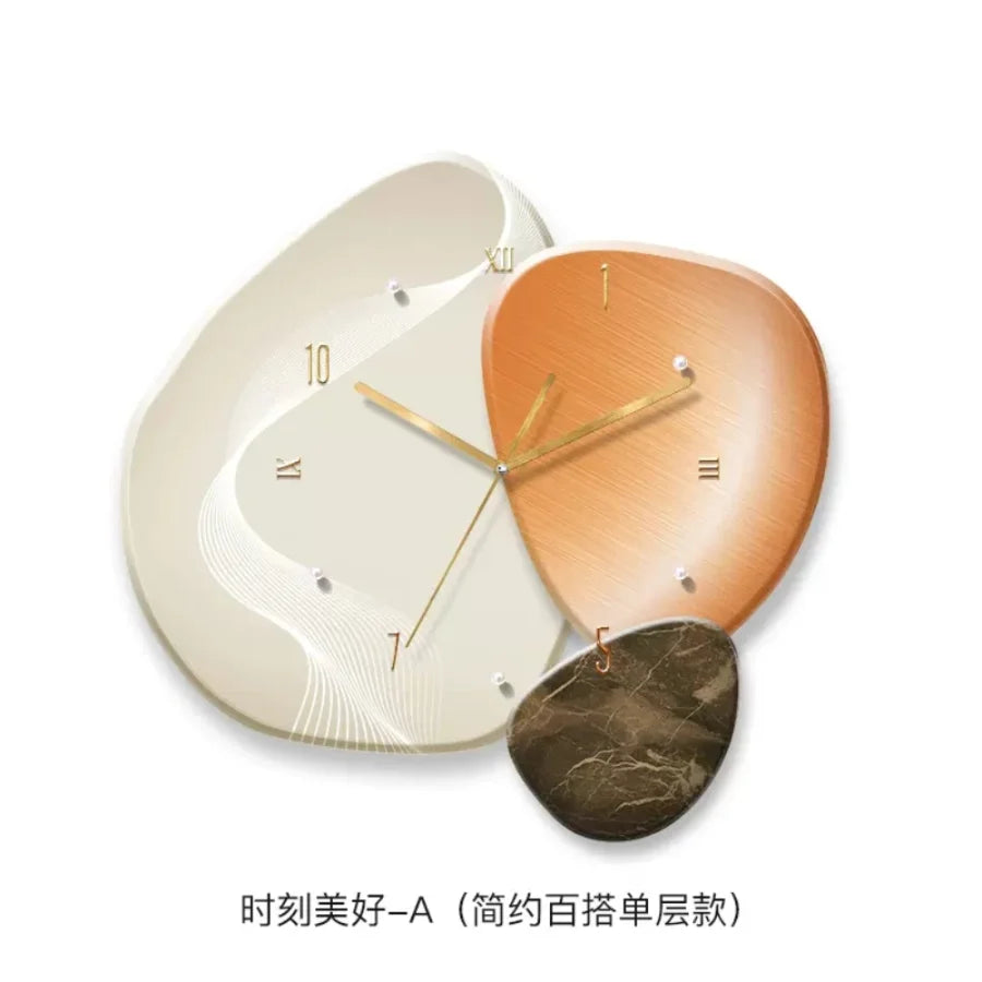 Elegant Crystal Porcelain Wall Clock