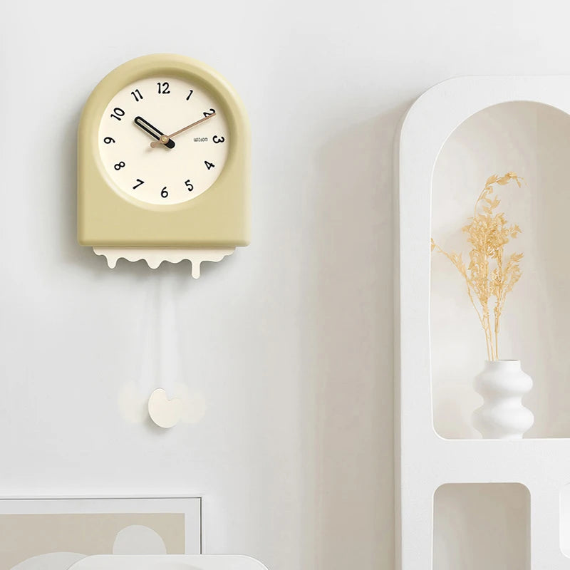 Korean Cream Style Wall Clock