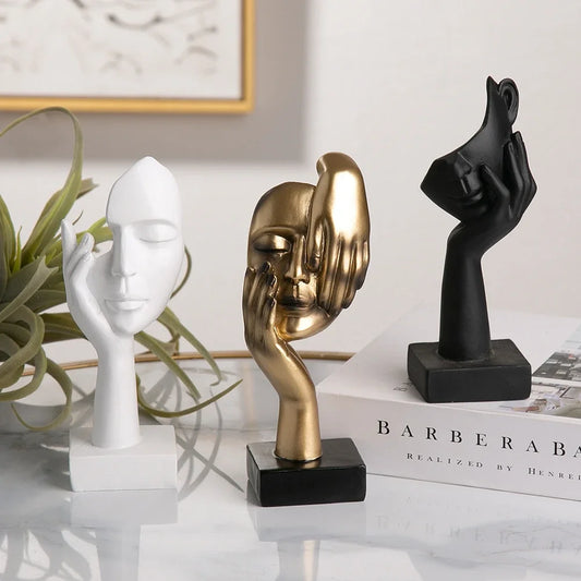 Abstract Face Statues for Home and Office