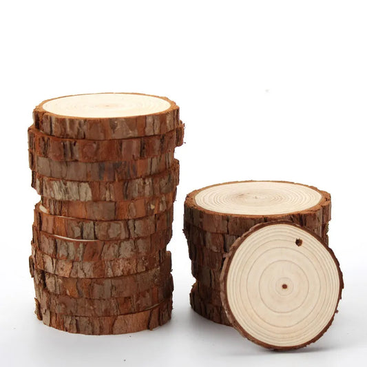 Natural Round Wooden Slice Cup Mat