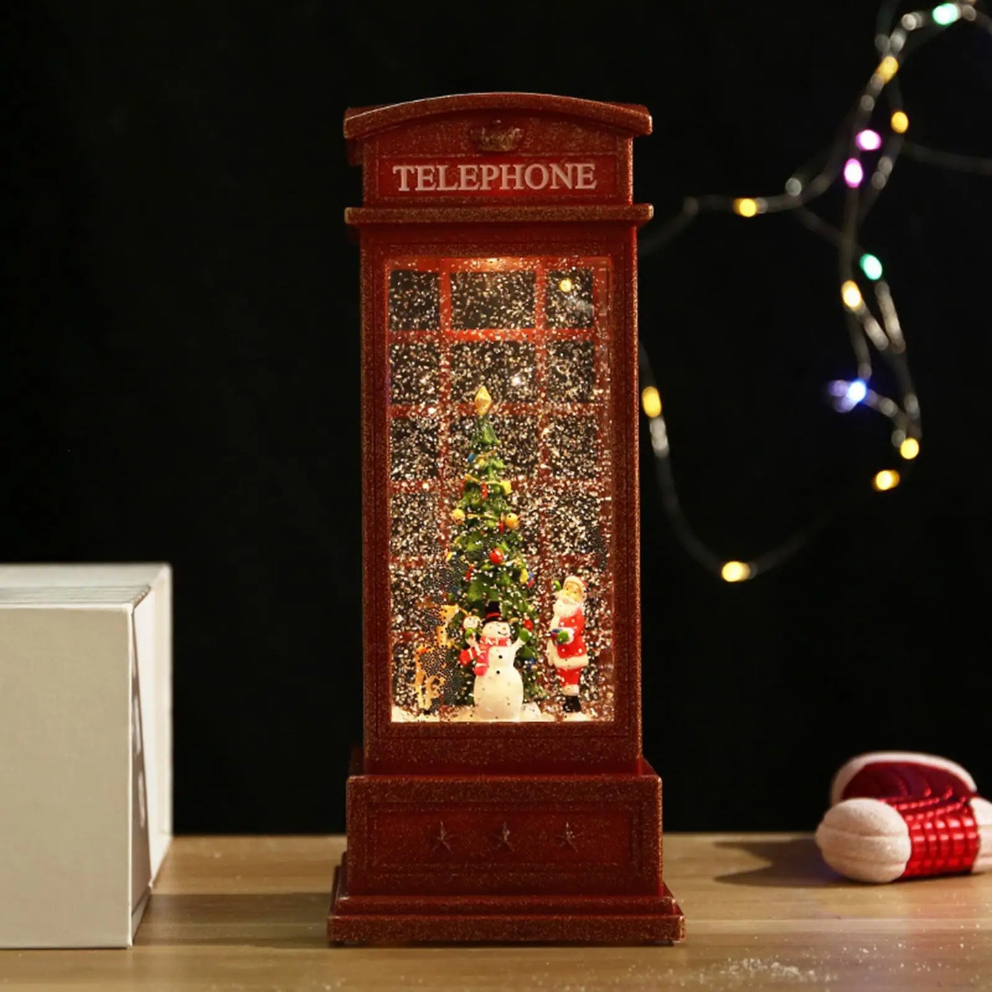 Rotating Christmas Tree Music Box