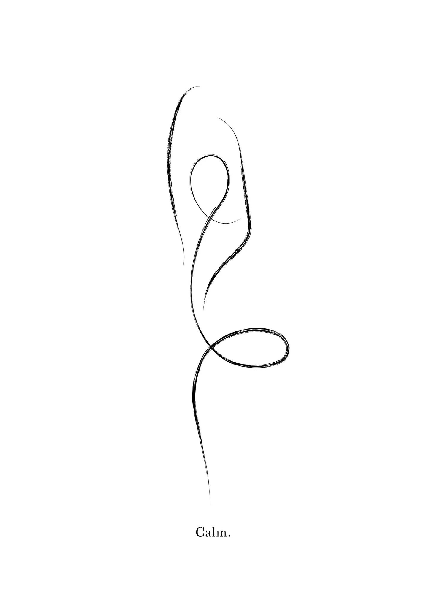 Yoga Pose Line Art Canvas – Minimalist Meditation Wall Decor