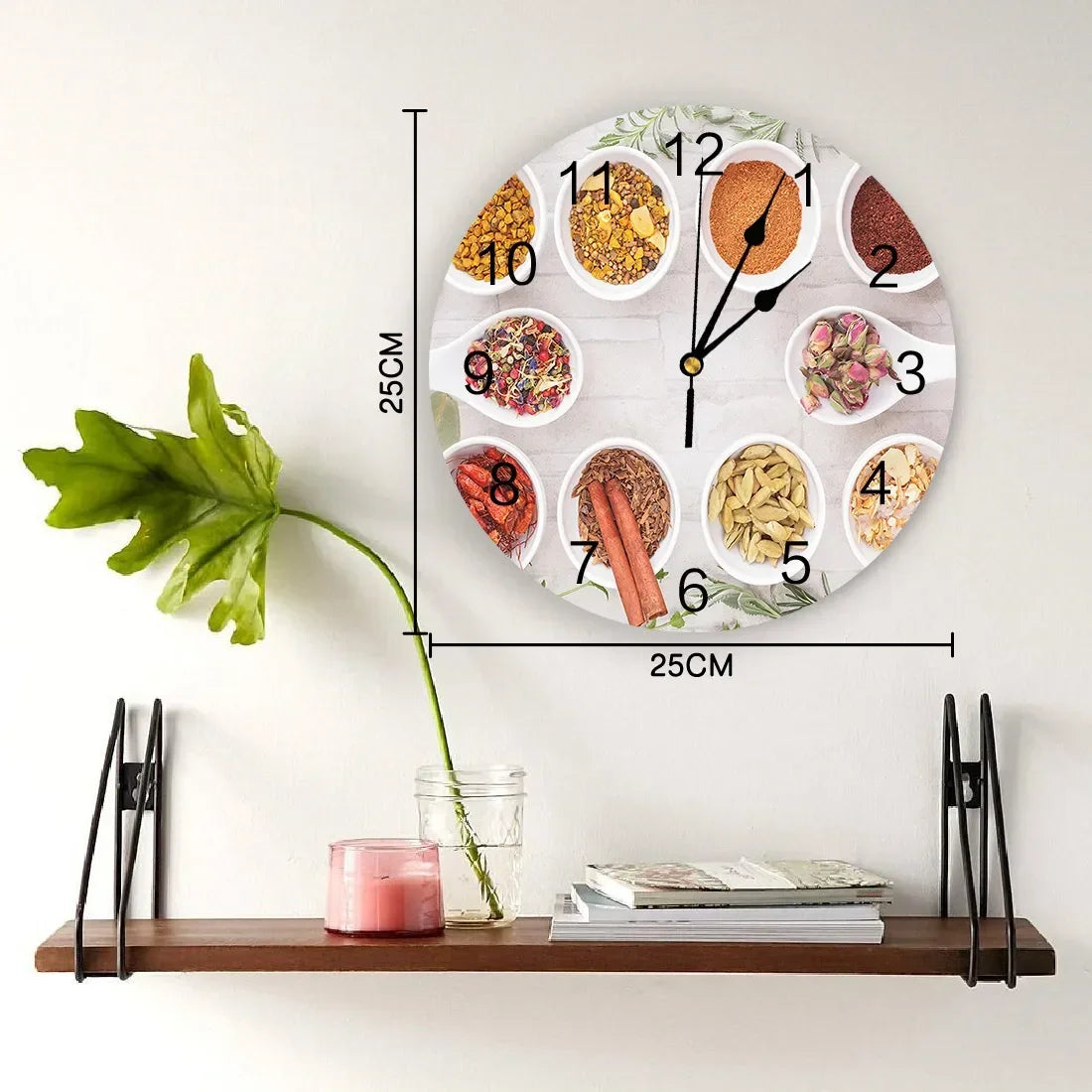 Kitchen Seasonings Wall Clock