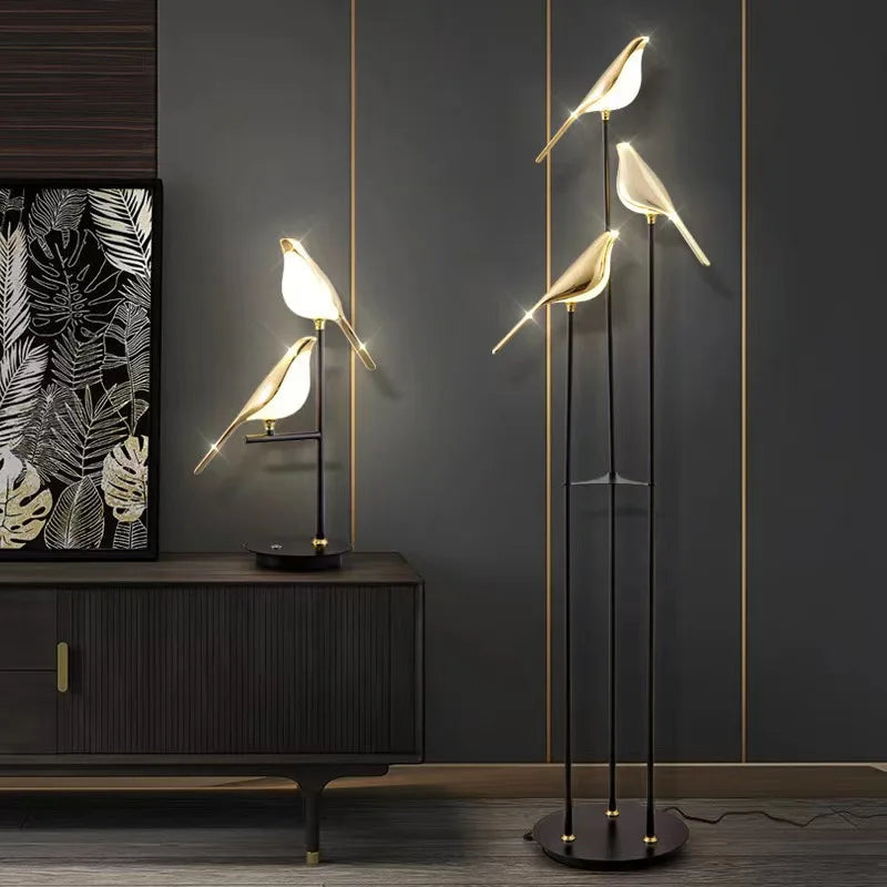 Magpie Bird LED Reading Lamp