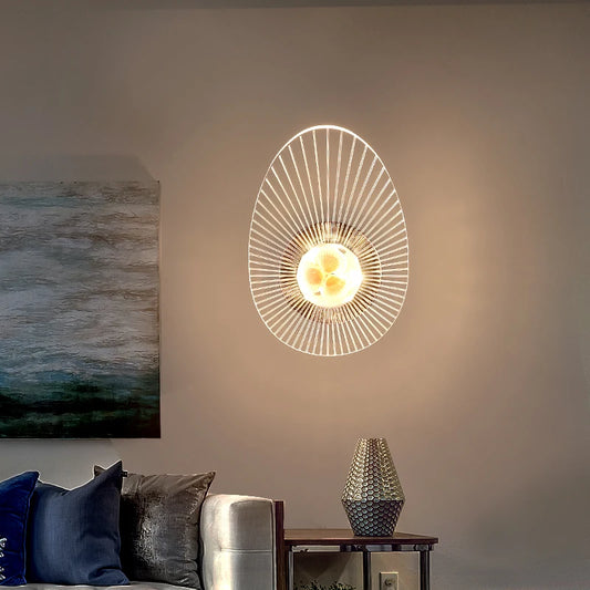 Elegant Acrylic Shell Lamp for a Modern Living Room
