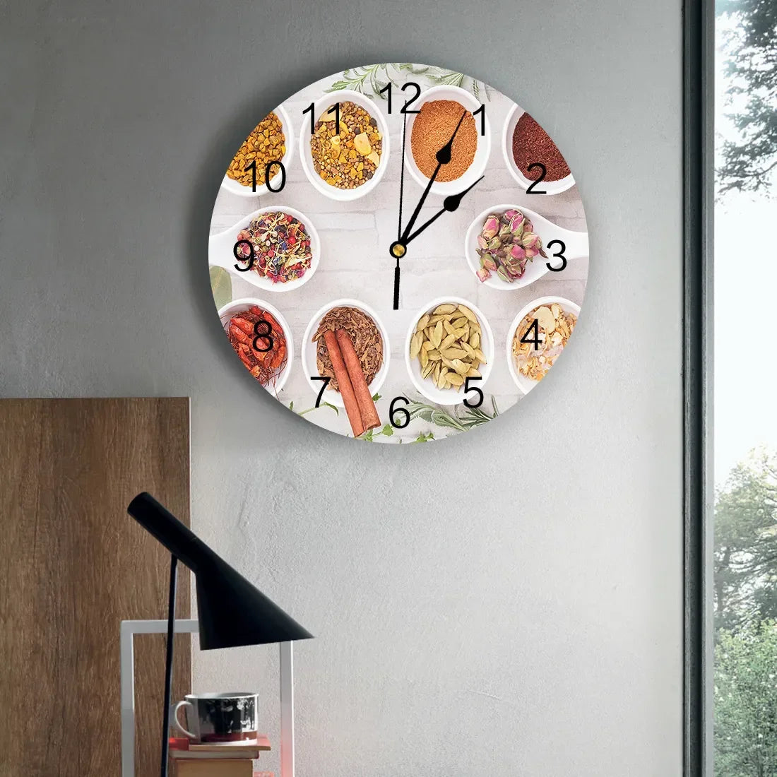 Kitchen Seasonings Wall Clock