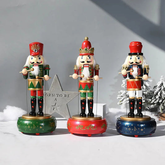 Nutcracker Wooden Soldiers with Round Base